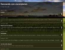 Tablet Screenshot of danzandoconescorpiones.blogspot.com