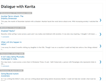 Tablet Screenshot of kavitasdialogue.blogspot.com