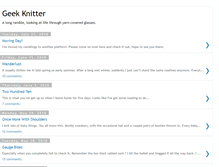 Tablet Screenshot of geekknitter.blogspot.com