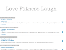 Tablet Screenshot of lovefitnesslaugh.blogspot.com