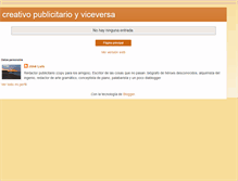 Tablet Screenshot of creativoypublicitario.blogspot.com