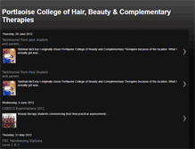 Tablet Screenshot of portlaoisecollegeofbeauty.blogspot.com