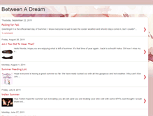 Tablet Screenshot of betweenadream.blogspot.com