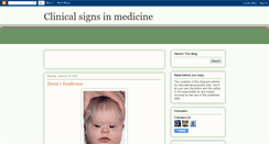 Desktop Screenshot of clinicalsigns-in-medicine.blogspot.com