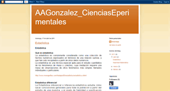 Desktop Screenshot of aagonzalezcienciasexperimentales.blogspot.com