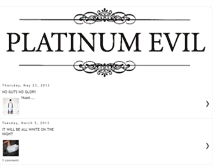 Tablet Screenshot of platinumevil.blogspot.com