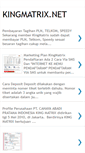 Mobile Screenshot of kingmatrix2010.blogspot.com
