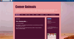 Desktop Screenshot of blogcomeranimais.blogspot.com