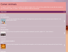 Tablet Screenshot of blogcomeranimais.blogspot.com