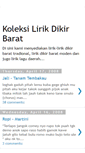 Mobile Screenshot of lyrics-dikirbarat.blogspot.com