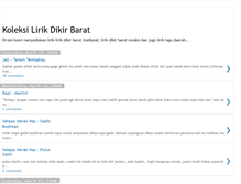 Tablet Screenshot of lyrics-dikirbarat.blogspot.com