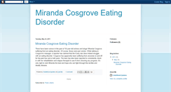 Desktop Screenshot of mirandacosgroveeatingdisorder.blogspot.com