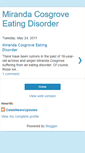 Mobile Screenshot of mirandacosgroveeatingdisorder.blogspot.com