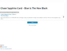 Tablet Screenshot of chasesapphirecard.blogspot.com