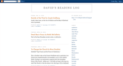 Desktop Screenshot of davidsreadinglog.blogspot.com