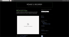Desktop Screenshot of dzakosrecords.blogspot.com