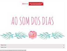 Tablet Screenshot of aosomdosdias.blogspot.com