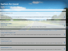 Tablet Screenshot of fashion-for-travel.blogspot.com