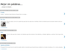 Tablet Screenshot of mejorsinpalabras.blogspot.com