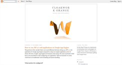 Desktop Screenshot of cloakworkorange.blogspot.com