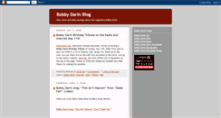 Desktop Screenshot of bobbydarinblog.blogspot.com