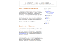 Desktop Screenshot of objetivismoargentina.blogspot.com