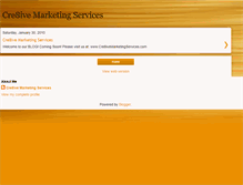 Tablet Screenshot of cre8ivemarketingservices.blogspot.com