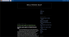 Desktop Screenshot of bollywoodbaat.blogspot.com