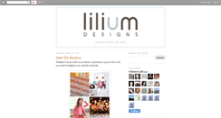 Desktop Screenshot of liliumdesigns.blogspot.com