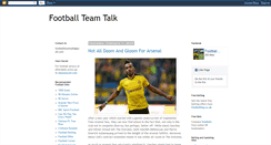 Desktop Screenshot of footballteamtalk.blogspot.com