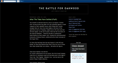Desktop Screenshot of oakwoodcampaign.blogspot.com