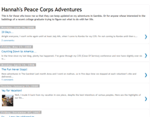 Tablet Screenshot of hannah-banana-peace-corps.blogspot.com