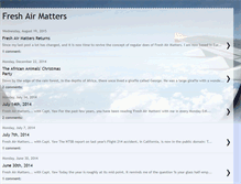 Tablet Screenshot of freshairmatters.blogspot.com
