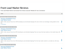 Tablet Screenshot of frontloadwasherreviews.blogspot.com