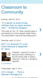 Mobile Screenshot of classroom2community.blogspot.com