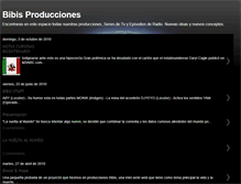 Tablet Screenshot of bibisproducciones.blogspot.com