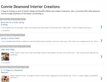 Tablet Screenshot of conniedeamondsdecoratingblog.blogspot.com