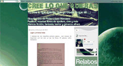 Desktop Screenshot of creeloquequieras.blogspot.com