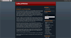 Desktop Screenshot of labalaperdidaa.blogspot.com