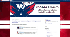 Desktop Screenshot of hockeyyelling.blogspot.com