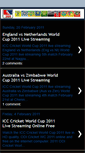Mobile Screenshot of icccricketworldcup2011livestreaming.blogspot.com