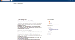 Desktop Screenshot of mariposaministries.blogspot.com