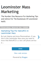 Mobile Screenshot of leominstermarketing.blogspot.com