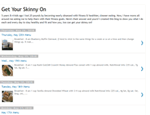 Tablet Screenshot of getyourskinnyon.blogspot.com