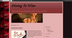 Desktop Screenshot of dinetowine.blogspot.com