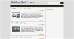 Desktop Screenshot of modifikasimobilbaru.blogspot.com