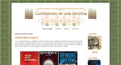 Desktop Screenshot of confesionesdeunalibrofila.blogspot.com