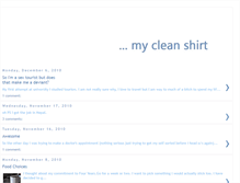 Tablet Screenshot of mycleanshirt.blogspot.com