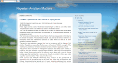 Desktop Screenshot of nigerianaviationmatters.blogspot.com