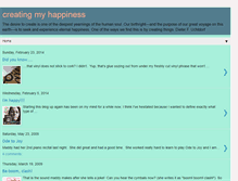 Tablet Screenshot of creatingmyhappiness.blogspot.com